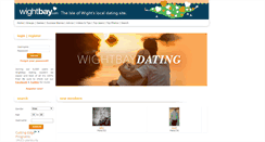 Desktop Screenshot of dating.wightbay.com
