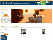 Tablet Screenshot of dating.wightbay.com